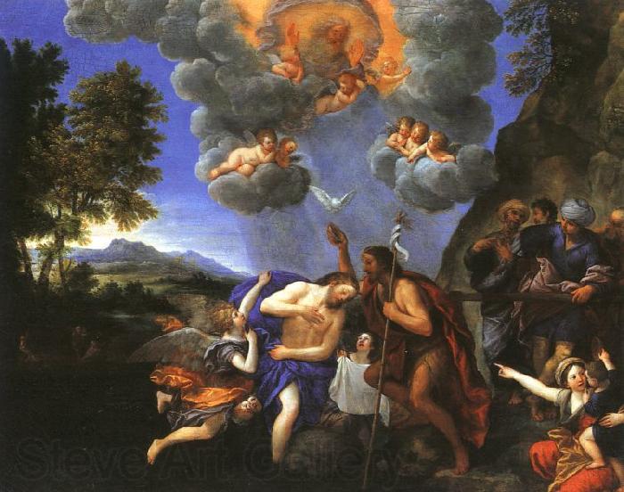 Francesco Albani Albani Baptism of Christ ca 1640 France oil painting art